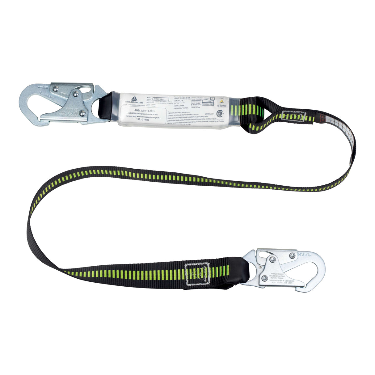 Degil 6' Shock Pack Lanyard with Snap Hook Gate