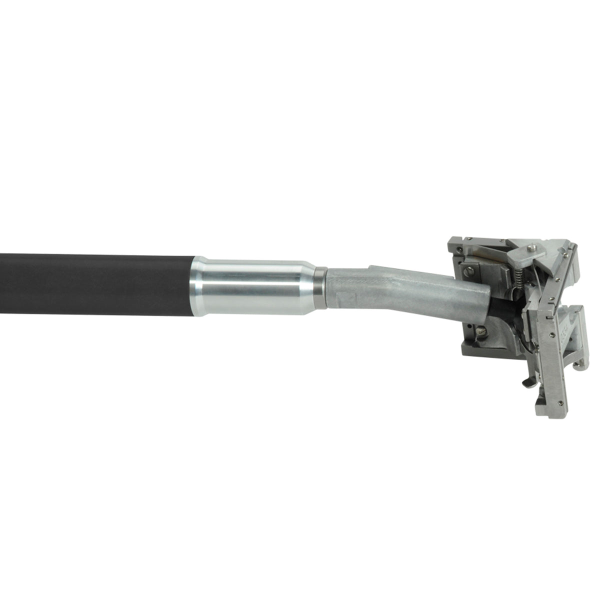Close-up of 43-inch TapeTech FH-TT Fibreglass Support Handle attached to a TapeTech adapter and corner finisher