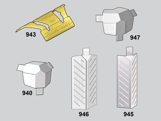 Adaptadores de esquinas moldeadas con chaflán mediano Trim-Tex 350