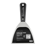 5-inch Columbia 3Way Putty Knife with stainless steel blade and black nylon handle