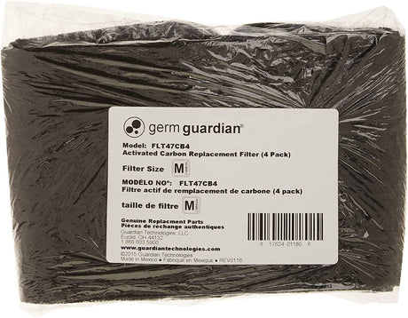 Reemplazo de filtro de carbón original GermGuardian FLT47CB4: 4 unidades