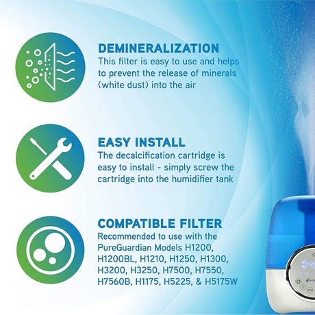 Filtro desmineralizador para humidificador PureGuardian FLTDC20 n.° 2