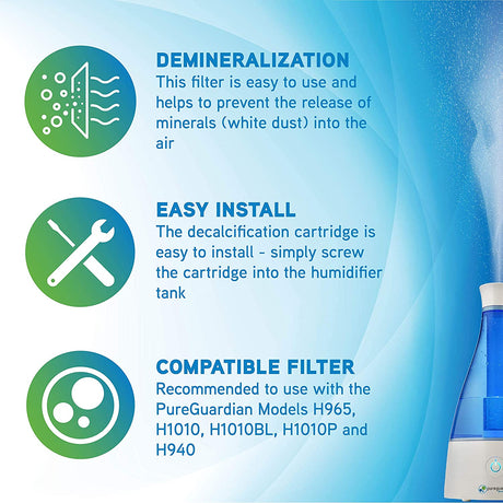 Filtro desmineralizador para humidificador PureGuardian FLTDC30 n.° 3