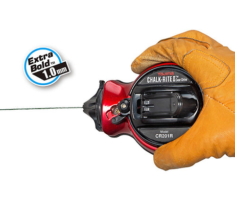 Tajima Chalk-Rite® II GearDrive Extra Negrita 100'