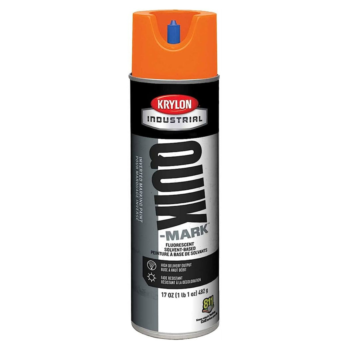 Krylon Industrial Quik-Mark™ Peinture de marquage APWA inversée à base de solvant (20 oz)