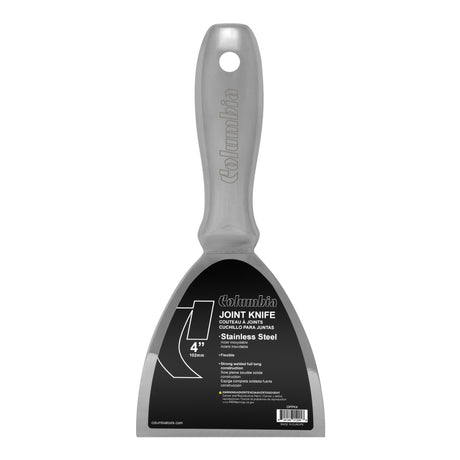 4-inch Columbia One Piece Putty Knife made with stainless steel blade, one-piece handle, and full tang construction