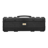 Black 46-inch TapeTech Hard Utility Case with handle and latch locks, front view