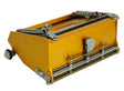 7-inch TapeTech EasyClean Finishing Box with gold aluminum body, brass blade holder, and crown control, quarter view
