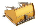 7-inch TapeTech Power Assist MAXXBOX Flat Box with gold aluminum body, brass blade holder, and crown control