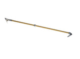 42-inch TapeTech Fixed Length Finishing Box Handle with a gold aluminum body and stainless steel components