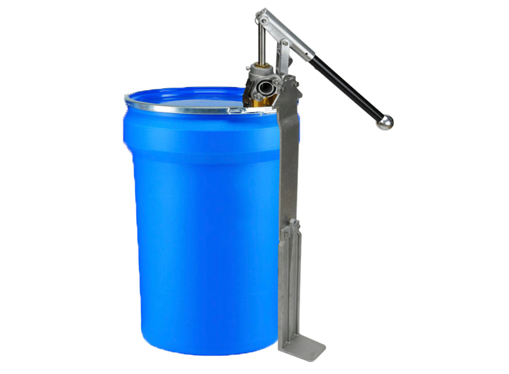 TapeTech 76XLTT Extra Long EasyClean Loading Pump inside a standard sized white bucket, side view