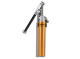 TapeTech 76TT-CA EasyClean Loading Pump with a gold body, grey leg and components, and a black handle, quarter view