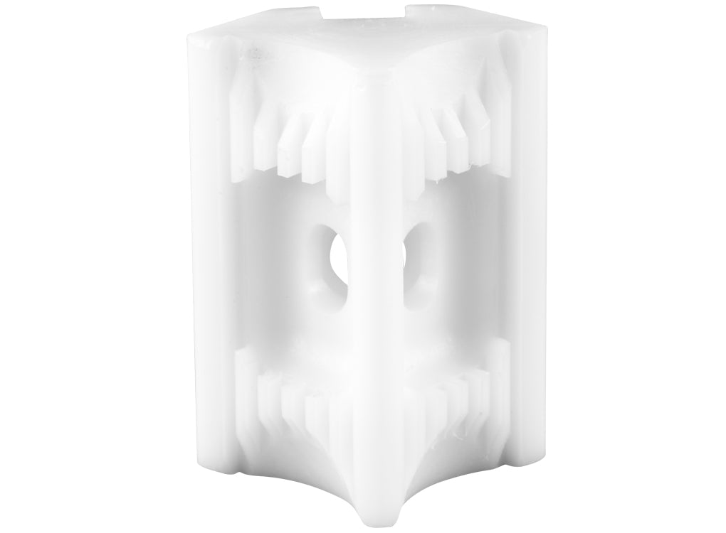 TapeTech Applicator Mud Head 90-degree inside corner with white body and steel components, front view
