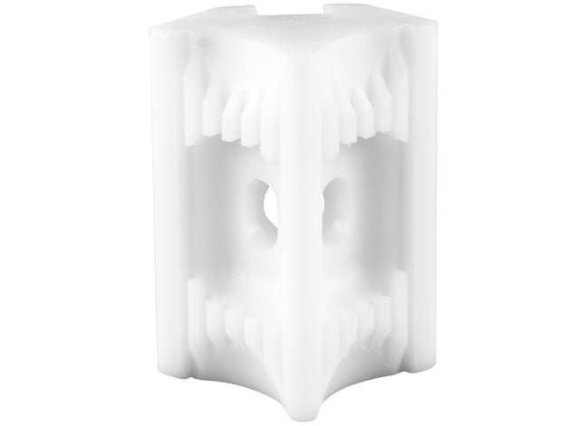 TapeTech Applicator Mud Head 90-degree inside corner with white body and steel components, front view