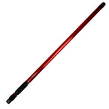 72-inch Level 5 Extendable Accessory Handle made of solid aluminum, with red finish