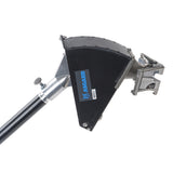 Asgard 8-inch Applicator Box Head with stainless steel cone, D-shaped adapter, and black body, attached to black Asgard support handle