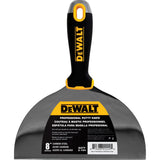 Cuchillo de acabado de acero al carbono DeWalt con mango de agarre suave