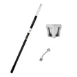 semi-automatic Columbia taping set with twist and lock handle, angle head adaptor, and 2.5-inch standard flusher