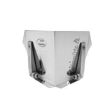 3-inch Columbia Standard Flusher made from aluminum with steel components and wheels, front view