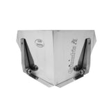 3.5-inch Columbia Standard Flusher made from aluminum with steel components and wheels, front view