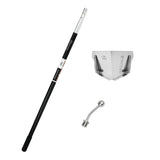 Semi-automatic Columbia taping set with twist and lock handle, angle head adaptor, and 3.5-inch standard flusher