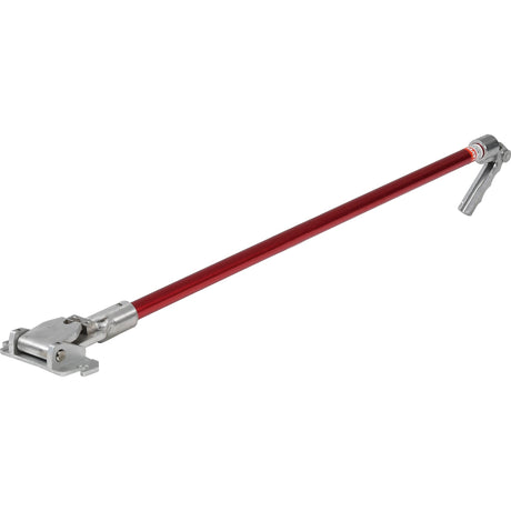 42-inch Level 5 Fixed Length Flat Box Handle with a red aluminum tube and stainless steel brake lever and handle head