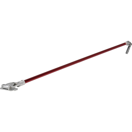 54-inch Level 5 Fixed Length Flat Box Handle with a red aluminum tube and stainless steel brake lever and handle head