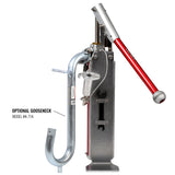 Close-up of person using wrench to attach a Level 5 gooseneck to a Level 5 mud pump