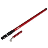 72-inch Level 5 Extendable Accessory Handle made of solid aluminum, with red finish and corner finisher handle attachment