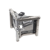 Asgard 2.5-inch angle head with stainless steel frame, patented positive ball retainer, and easy roll wheels, quarter view