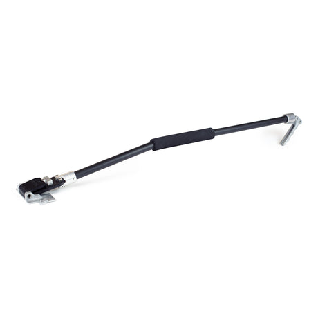 Columbia Bent Box Handle with a soft black grip, black painted finish, and a gunmetal grey head and brake handle