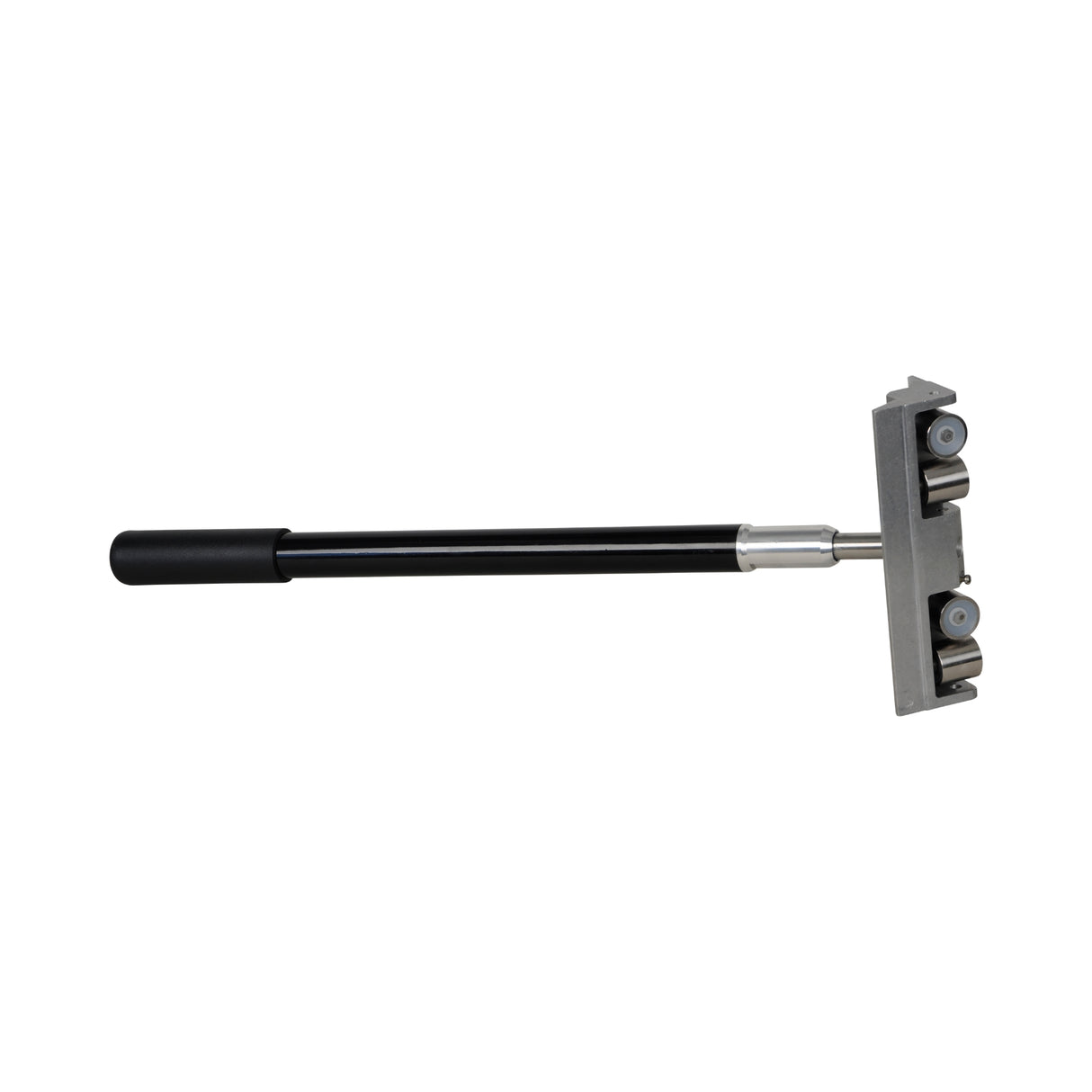 18-inch TapeTech FHTT-CC Closet Crusher Handle with black finish attached to a TapeTech corner roller