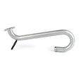 Steel Columbia Gooseneck adaptor with black rubber sleeves on automatic taper holder