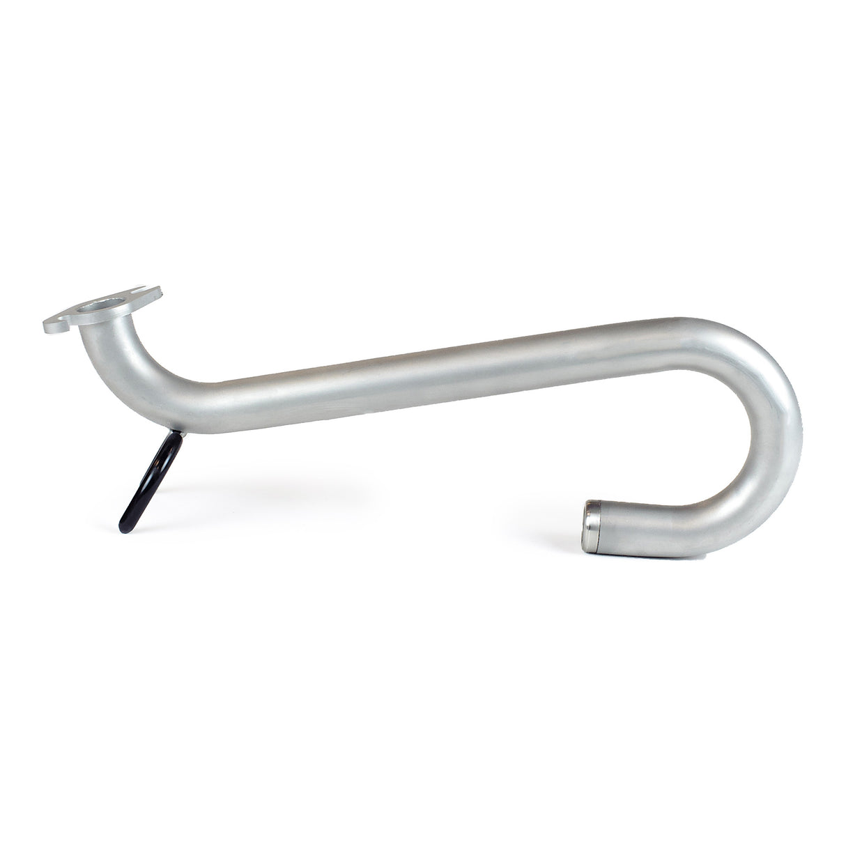 Steel Columbia Gooseneck adaptor with black rubber sleeves on automatic taper holder