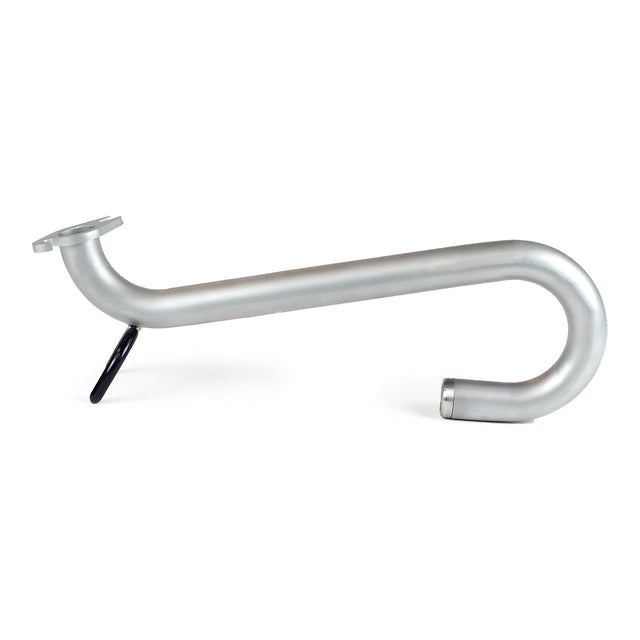 Steel Columbia Gooseneck adaptor with black rubber sleeves on automatic taper holder