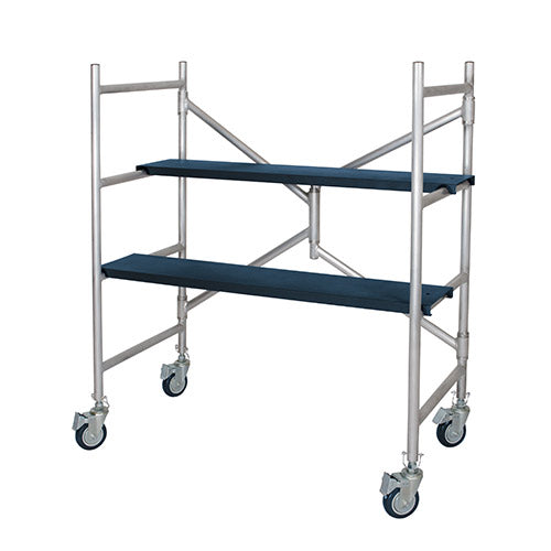 MetalTech ALU Series™ Mini échafaudage 4' avec roulettes 4"