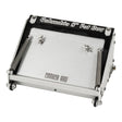 8-inch Columbia Inside Track Fat Boy Finishing Box made from billet aluminum and steel componenets, top back view