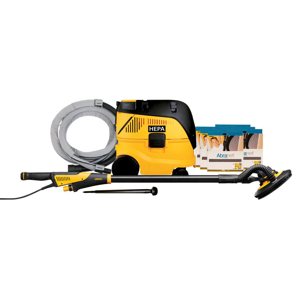 Ensemble combiné ponceuse/extracteur de poussière Mirka LEROS pour cloisons sèches de 9 po