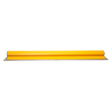 48-inch TapeTech Premium Finishing Knife with yellow composite frame, grey end caps, and stainless steel blade, front view