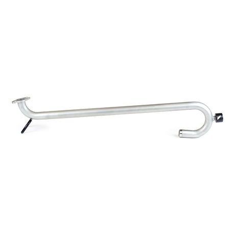 Long steel Columbia Tall Boy Gooseneck adaptor with black rubber sleeves on automatic taper holder