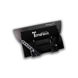 10-inch Columbia Tomahawk Smoothing Blade with a stainless steel blade featuring rounded edges and a black plastic body