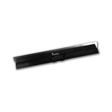 40-inch Columbia Tomahawk Smoothing Blade with a stainless steel blade featuring rounded edges and a black plastic body
