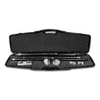 Open black foam-lined carrying case containing a Columbia compound tube, handles, flushers, applicators, corner roller, and angle head adaptor