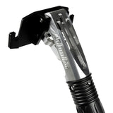 Close-up of Columbia Matrix Box Handle made of billet aluminum with rubber grip handle