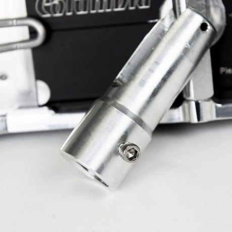 Close-up of Columbia Sander handle and screw